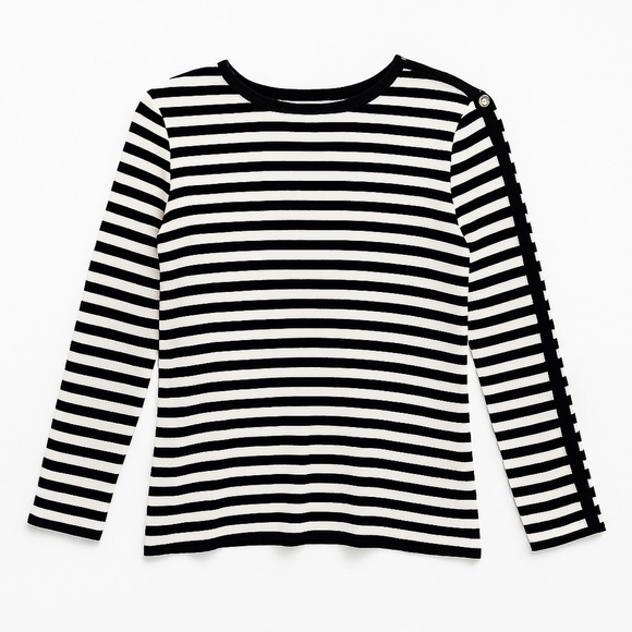 Lauren Ralph Lauren Sweaters - New Lauren Ralph Lauren Nautical Navy White Striped Sweater Silk Blend Knit Med